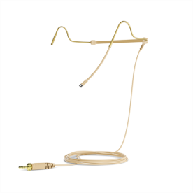 Sennheiser HS 2 BE Kopfbügelmikrofon BEIGE mit MKE-2 GOLD und 3,5mm Klinke